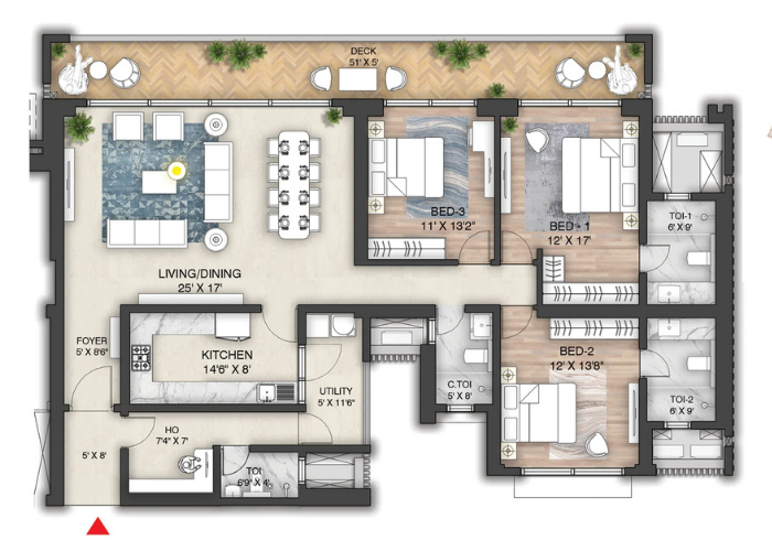 3BHK